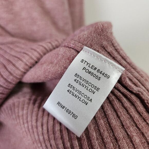 EUC BECOOL PINK KNIT MOCK NECK SOFT SWEATER TOP SIZE SMALL - Picture 11 of 13